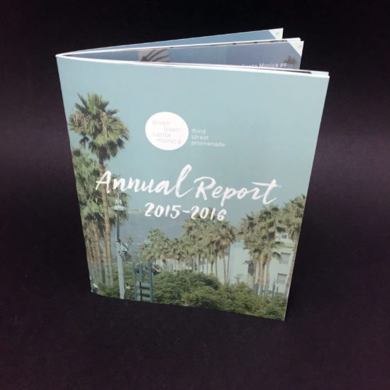 Annual Report Booklet for Downtown Santa Monica