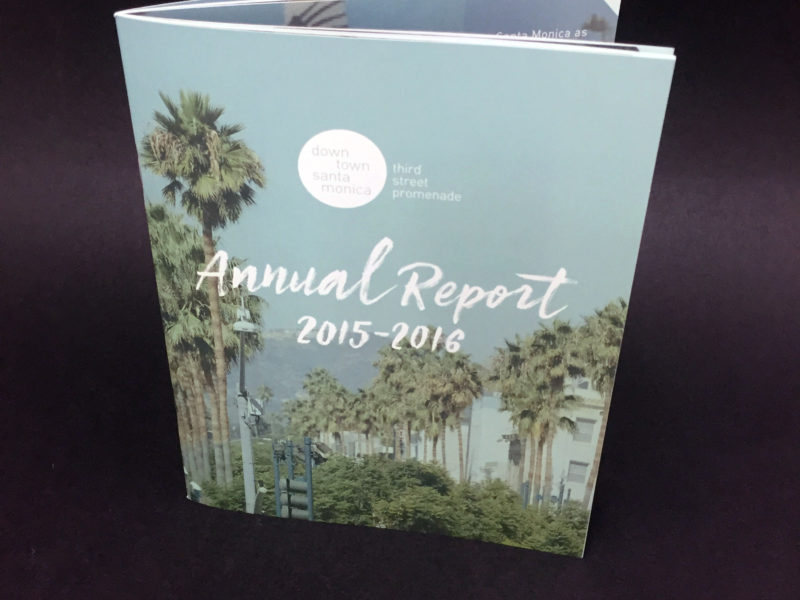 Annual Report Booklet for Downtown Santa Monica